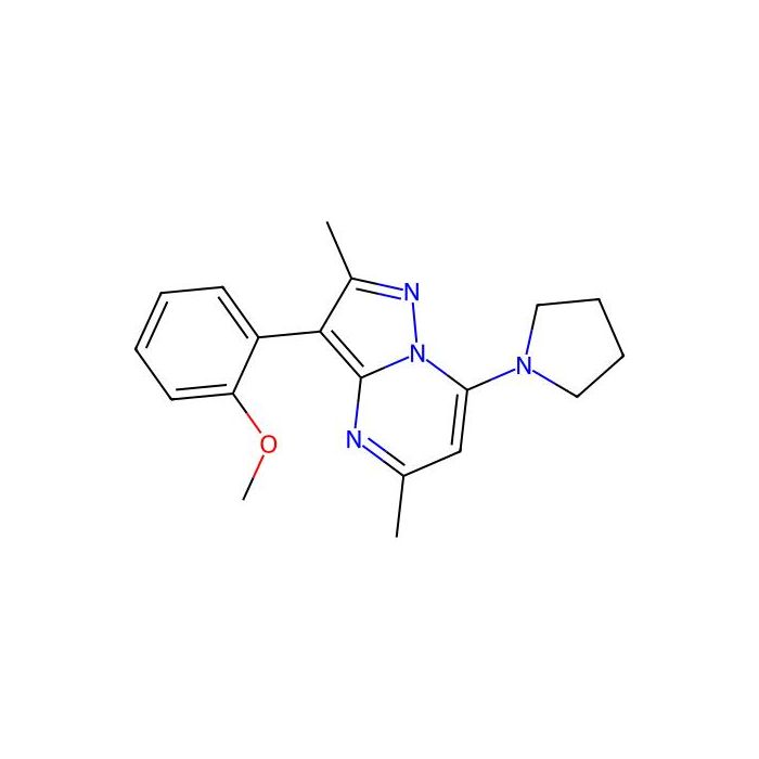 3-(2-Methoxyphenyl)-2,5-dimethyl-7-(pyrrolidin-1-yl)pyrazolo[1,5-a]pyrimidine -  CAS No(879589-86-3) by Aladdin Scientific