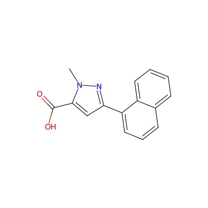 1-methyl-3-(1-naphthyl)-1{H}-pyrazole-5-carboxylic acid - ≥98% CAS No(1177347-48-6) by Aladdin Scientific