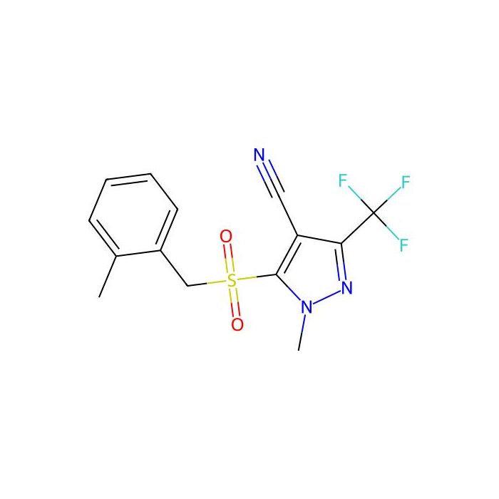 1-methyl-5-[(2-methylbenzyl)sulfonyl]-3-(trifluoromethyl)-1H-pyrazole-4-carbonitrile -  CAS No(318284-65-0) by Aladdin Scientific