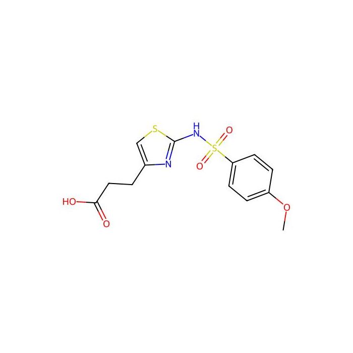 3-(2-{[(4-Methoxyphenyl)sulfonyl]amino}-1,3-thiazol-4-yl)propanoic acid - ≥97% CAS No(1105192-54-8) by Aladdin Scientific