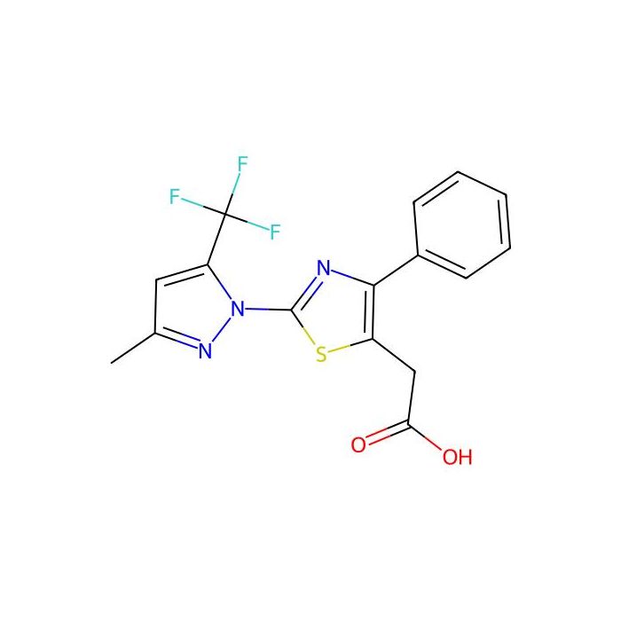 2-{2-[3-methyl-5-(trifluoromethyl)-1H-pyrazol-1-yl]-4-phenyl-1,3-thiazol-5-yl}acetic acid -  CAS No(955976-94-0) by Aladdin Scientific