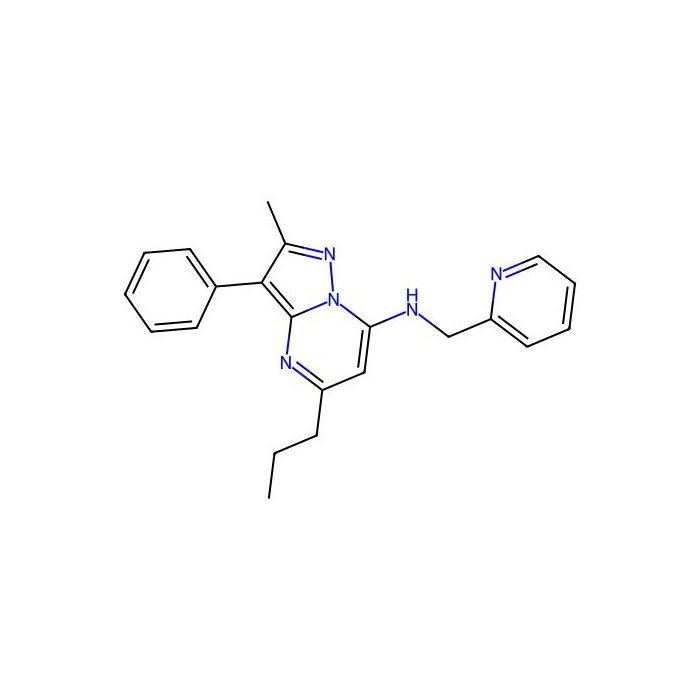 2-methyl-3-phenyl-5-propyl-N-(pyridin-2-ylmethyl)pyrazolo[1,5-a]pyrimidin-7-amine -  CAS No(896841-64-8) by Aladdin Scientific