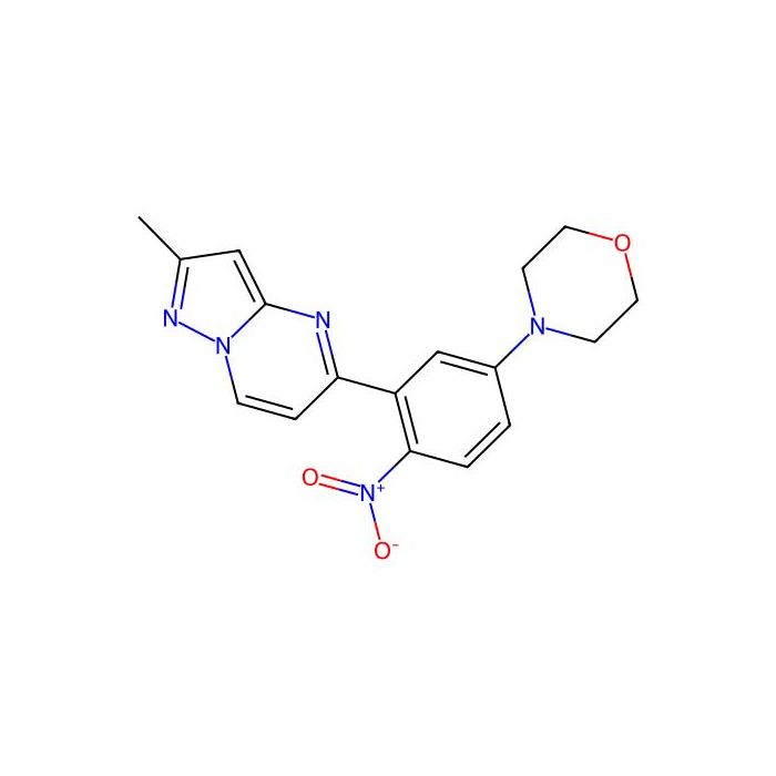 2-Methyl-5-[5-(4-morpholinyl)-2-nitrophenyl]pyrazolo[1,5-a]pyrimidine -  CAS No(866018-60-2) by Aladdin Scientific