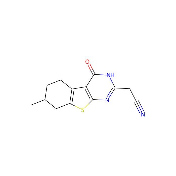 2-(7-methyl-4-oxo-5,6,7,8-tetrahydro-3H-[1]benzothiolo[2,3-d]pyrimidin-2-yl)acetonitrile - ≥95% CAS No(728908-00-7) by Aladdin Scientific
