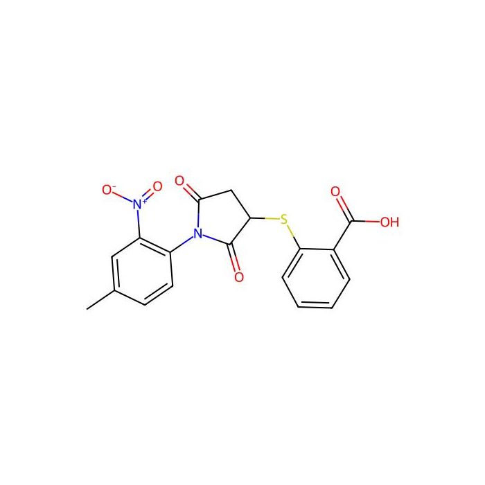 2-((1-(4-Methyl-2-nitrophenyl)-2,5-dioxopyrrolidin-3-yl)thio)benzoic acid -  CAS No(302804-35-9) by Aladdin Scientific