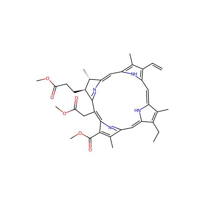 Methyl (2S-trans)-13-ethyl-2,3-dihydro-18-(methoxycarbonyl)-20-(2-methoxy-2-oxoethyl)-3,7,12,17-tetramethyl-8-vinyl-21H,23H-porphine-2-propionate - ≥99% CAS No(35038-32-5) by Aladdin Scientific