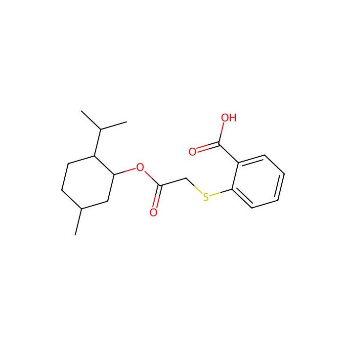 2-((2-((5-Methyl-2-(propan-2-yl)cyclohexyl)oxy)-2-oxoethyl)sulfanyl)benzoic acid - ≥95% CAS No(1005159-83-0) by Aladdin Scientific