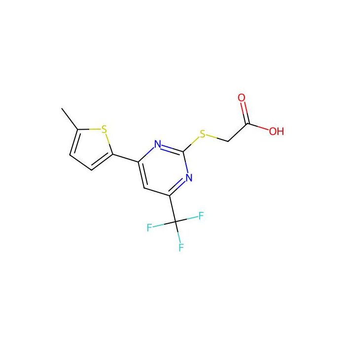 2-((4-(5-Methylthiophen-2-yl)-6-(trifluoromethyl)pyrimidin-2-yl)thio)acetic acid - ≥97% CAS No(862679-50-3) by Aladdin Scientific