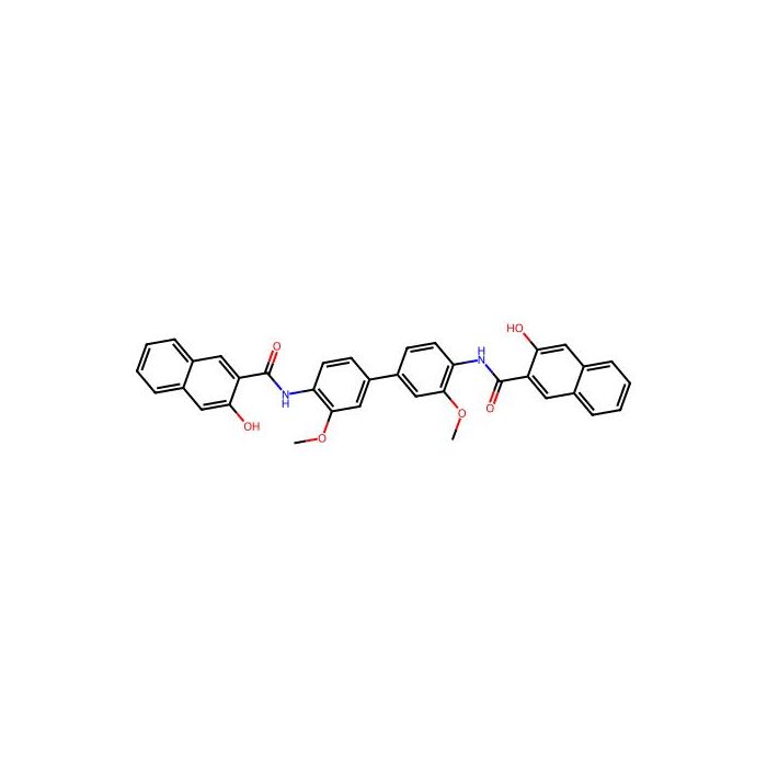 2-Naphthalenecarboxamide, N,N'-(3,3'-dimethoxy[1,1'-biphenyl]-4,4'-diyl)bis[3-hydroxy- - ≥98% CAS No(91-92-9) by Aladdin Scientific