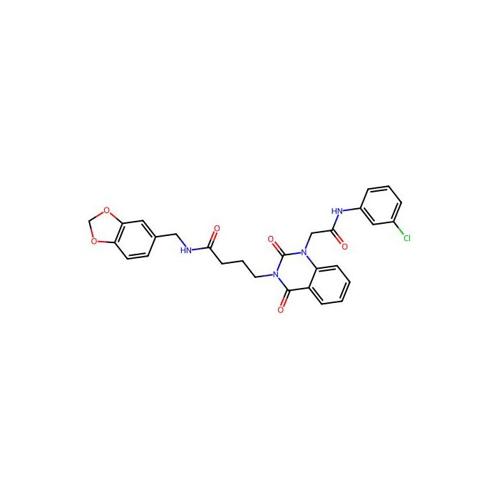 N-[(1,3-dioxaindan-5-yl)methyl]-4-(1-{[(3-chlorophenyl)carbamoyl]methyl}-2,4-dioxo-1,2,3,4-tetrahydroquinazolin-3-yl)butanamide -  CAS No(899937-47-4) by Aladdin Scientific