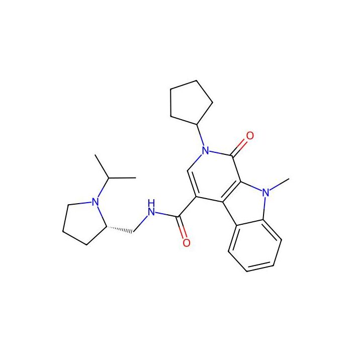 N-[[(2S)-1-Isopropylpyrrolidine-2-yl]methyl]-2-cyclopentyl-9-methyl-1-oxo-1,2-dihydro-9H-pyrido[3,4-b]indole-4-carboxamide - ≥98% CAS No(1638646-27-1) by Aladdin Scientific