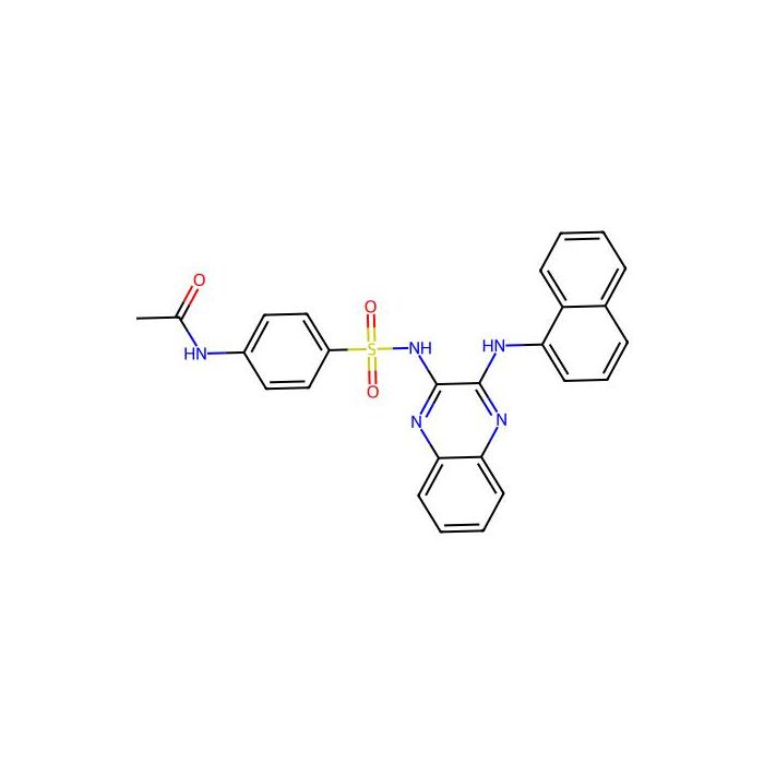 N-[4-[[3-(naphthalen-1-ylamino)quinoxalin-2-yl]sulfamoyl]phenyl]acetamide -  CAS No(301357-87-9) by Aladdin Scientific