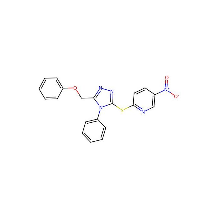 5-Nitro-2-[[5-(phenoxymethyl)-4-phenyl-1,2,4-triazol-3-yl]sulfanyl]pyridine - ≥99% CAS No(345989-24-4) by Aladdin Scientific