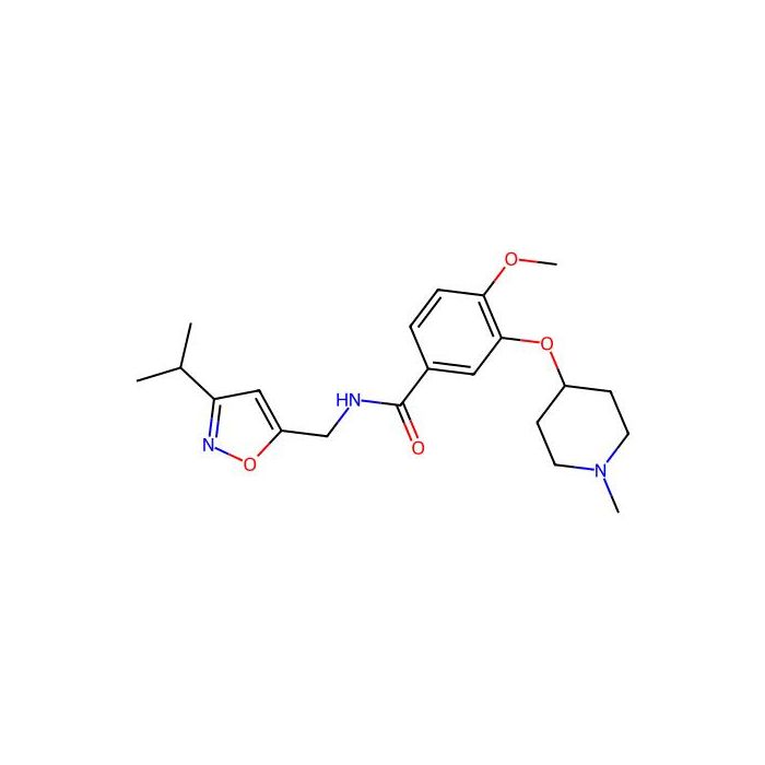 N-((3-isopropylisoxazol-5-yl)methyl)-4-methoxy-3-((1-methylpiperidin-4-yl)oxy)benzamide - ≥99% CAS No(1649450-12-3) by Aladdin Scientific