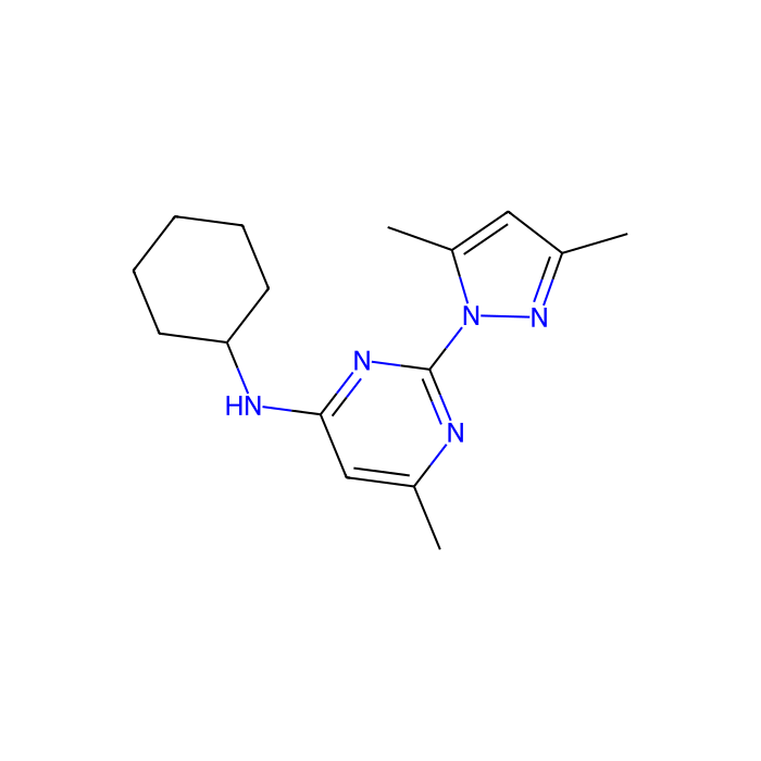 N-ciclohexil-N-[2-(3,5-dimetil-pirazol-1-il)-6-metil-4-pirimidinamina - Moligand™, ≥98%(HPLC) CAS No(73029-73-9) by Aladdin Scientific