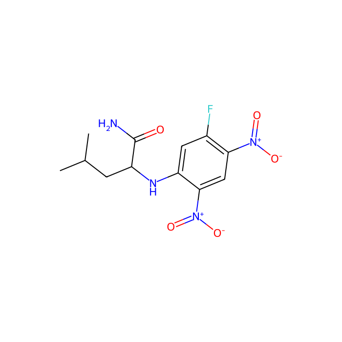 Nα-(5-Fluoro-2,4-dinitrophenyl)-D-leucinamide [HPLC Labeling Reagent for e.e. Determination] - ≥98% CAS No(178065-30-0) by Aladdin Scientific