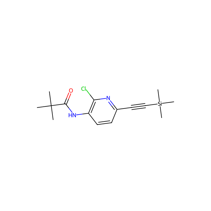 N-(2-Chloro-6-((trimethylsilyl)ethynyl)pyridin-3-yl)pivalamide - ≥98% CAS No(1142191-97-6) by Aladdin Scientific