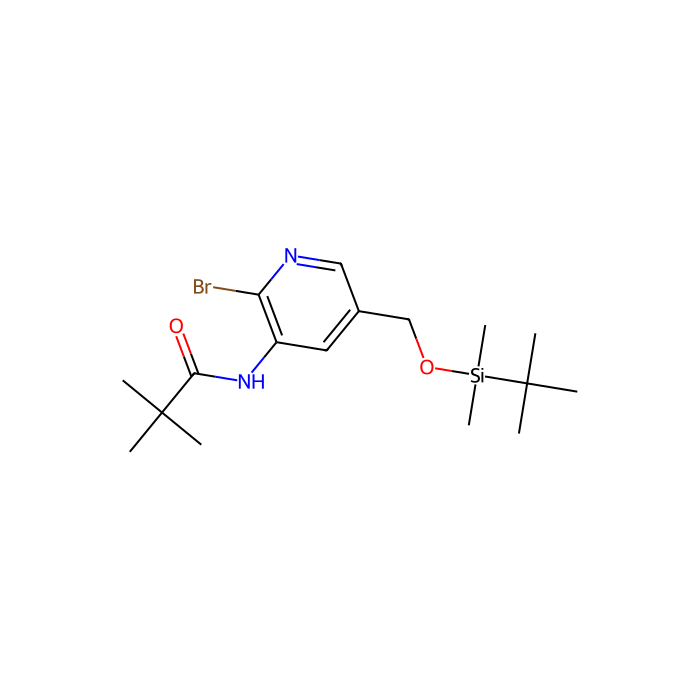 N-(2-Bromo-5-((tert-butyldimethylsilyloxy)methyl)-pyridin-3-yl)pivalamide - ≥95% CAS No(1171919-94-0) by Aladdin Scientific