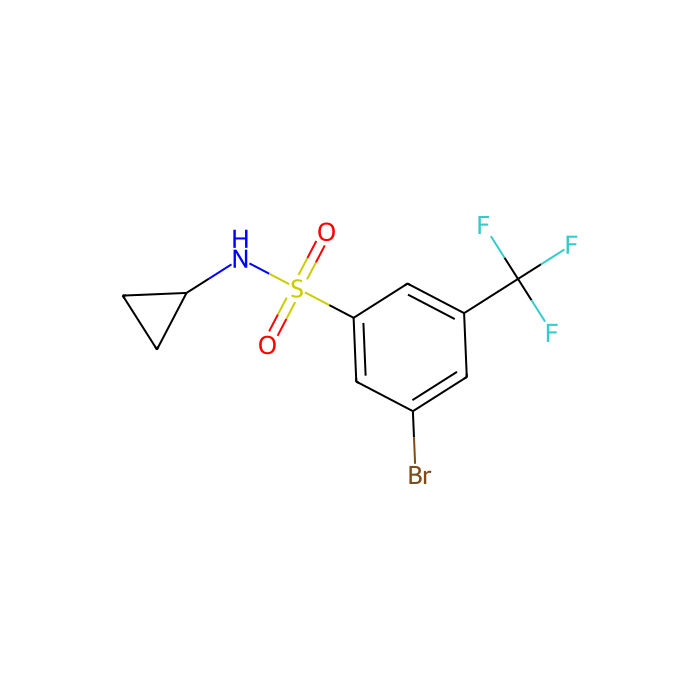 N-Cyclopropyl 3-bromo-5-trifluoromethylbenzenesulfonamide - ≥98% CAS No(951884-61-0) by Aladdin Scientific