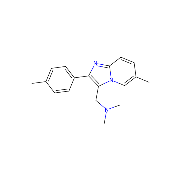 N,N-Dimethyl-1-(6-methyl-2-(p-tolyl)imidazo[1,2-a]pyridin-3-yl)methanamine - ≥97% CAS No(106961-33-5) by Aladdin Scientific