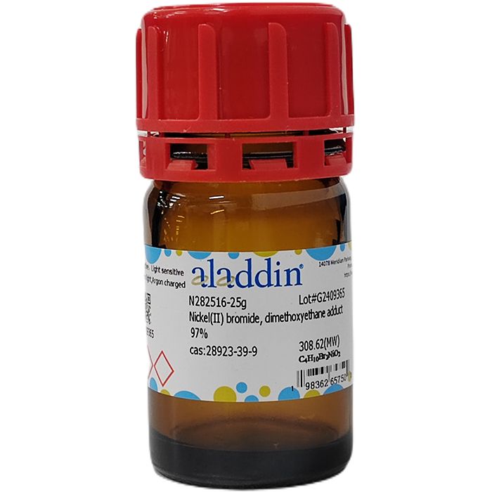 Nickel(II) bromide, dimethoxyethane adduct - ≥97% CAS No(28923-39-9) by Aladdin Scientific
