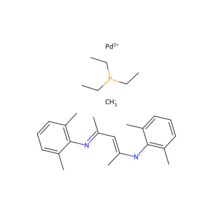 N,N''-[Bis(2,6-dimethylphenyl)-1,3-dimethyl-1,3-propanediylidene](methyl) (triethylphosphine)palladium(II) - ≥98% CAS No(1224879-40-6) by Aladdin Scientific