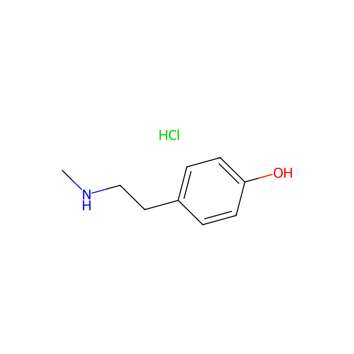 N-Methyl-p-tyramine Hydrochloride - Moligand™, ≥98% CAS No(13062-76-5) by Aladdin Scientific
