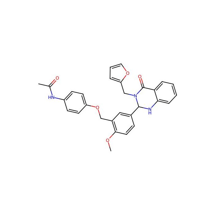 N-[4-[[5-[3-(furan-2-ylmethyl)-4-oxo-1,2-dihydroquinazolin-2-yl]-2-methoxyphenyl]methoxy]phenyl]acetamide -  CAS No(404933-13-7) by Aladdin Scientific