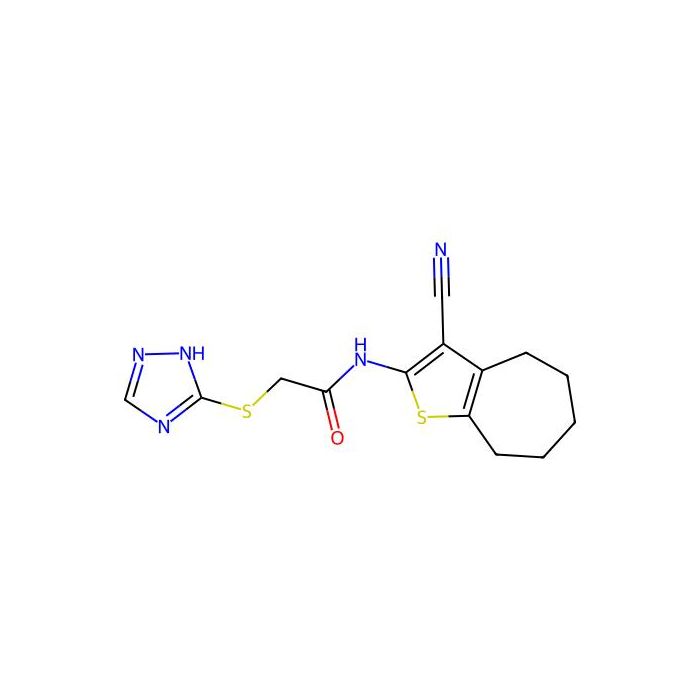 N-(3-cyano-5,6,7,8-tetrahydro-4H-cyclohepta[b]thiophen-2-yl)-2-(1H-1,2,4-triazol-5-ylsulfanyl)acetamide -  CAS No(511282-84-1) by Aladdin Scientific