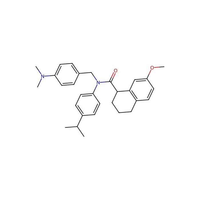 N-[(4-dimethylaminophenyl)methyl]-7-methoxy-N-(4-propan-2-ylphenyl)-1,2,3,4-tetrahydronaphthalene-1-carboxamide -  CAS No(405097-49-6) by Aladdin Scientific