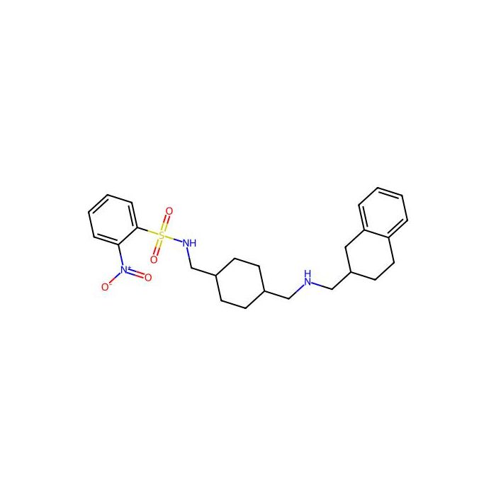 2-nitro-N-[[4-[(1,2,3,4-tetrahydronaphthalen-2-ylmethylamino)methyl]cyclohexyl]methyl]benzenesulfonamide -  CAS No(N669055) by Aladdin Scientific