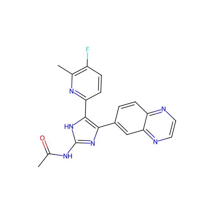 N-(5-(5-Fluoro-6-methylpyridin-2-yl)-4-(quinoxalin-6-yl)-1H-imidazol-2-yl)acetamide -  CAS No(1132610-45-7) by Aladdin Scientific