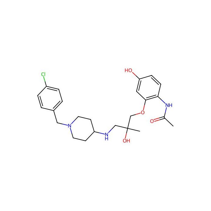 N-[2-[(2S)-3-[[1-[(4-chlorophenyl)methyl]piperidin-4-yl]amino]-2-hydroxy-2-methylpropoxy]-4-hydroxyphenyl]acetamide -  CAS No(10195332) by Aladdin Scientific