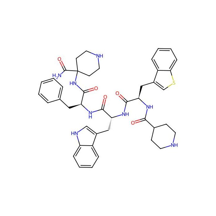 N-((R)-3-(Benzo[b]thiophen-3-yl)-1-(((R)-1-(((S)-1-((4-carbamoylpiperidin-4-yl)amino)-1-oxo-3-phenylpropan-2-yl)amino)-3-(1H-indol-3-yl)-1-oxopropan-2-yl)amino)-1-oxopropan-2-yl)piperidine-4-carboxamide -  CAS No(44251769) by Aladdin Scientific