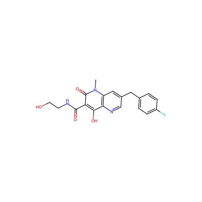 1,5-Naphthyridine-3-carboxamide, 7-((4-fluorophenyl)methyl)-1,2-dihydro-4-hydroxy-N-(2-hydroxyethyl)-1-methyl-2-oxo- -  CAS No(863434-13-3) by Aladdin Scientific