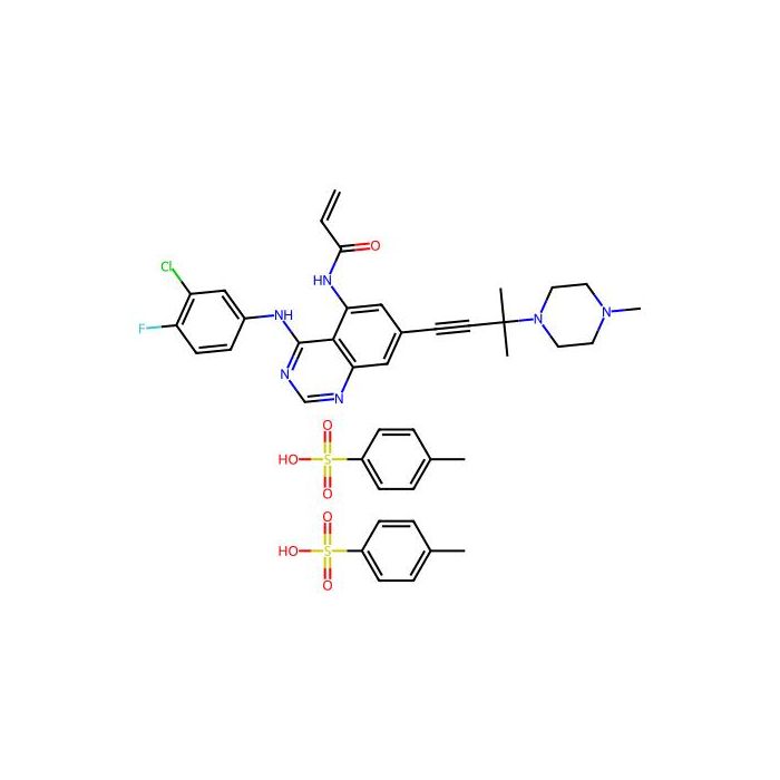 N-[4-(3-chloro-4-fluoroanilino)-7-[3-methyl-3-(4-methylpiperazin-1-yl)but-1-ynyl]quinazolin-5-yl]prop-2-enamide;4-methylbenzenesulfonic acid -  CAS No(166625215) by Aladdin Scientific