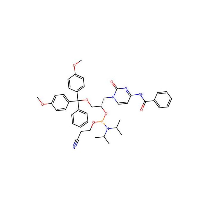 N-[1-[(2S)-3-[bis(4-methoxyphenyl)-phenyl-methoxy]-2-[2-cyanoethoxy-(diisopropylamino)phosphanyl]oxy-propyl]-2-oxo-pyrimidin-4-yl]benzamide - ≥97% CAS No(885322-06-5) by Aladdin Scientific