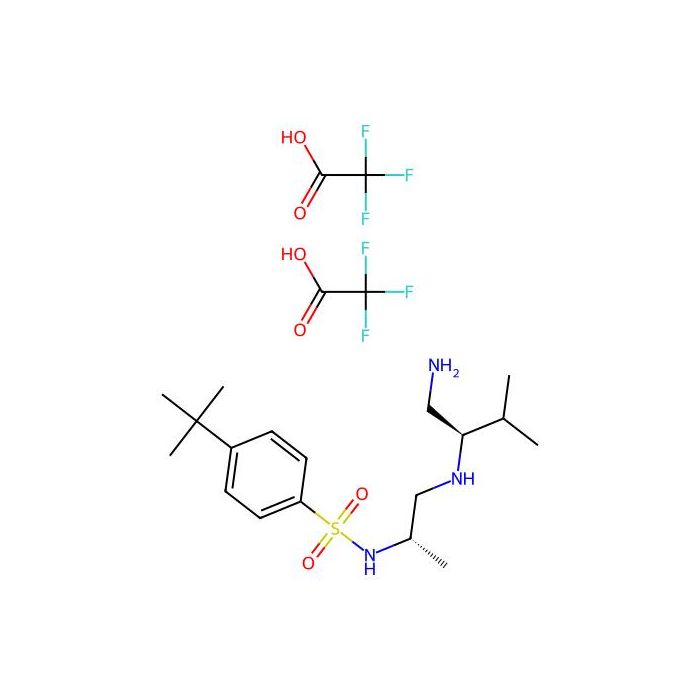 N-[(1S)-2-[[(1R)-1-(aminomethyl)-2-methyl-propyl]amino]-1-methyl-ethyl]-4-tert-butyl-benzenesulfonamide;2,2,2-trifluoroacetic acid - ≥97% CAS No(2922439-61-8) by Aladdin Scientific