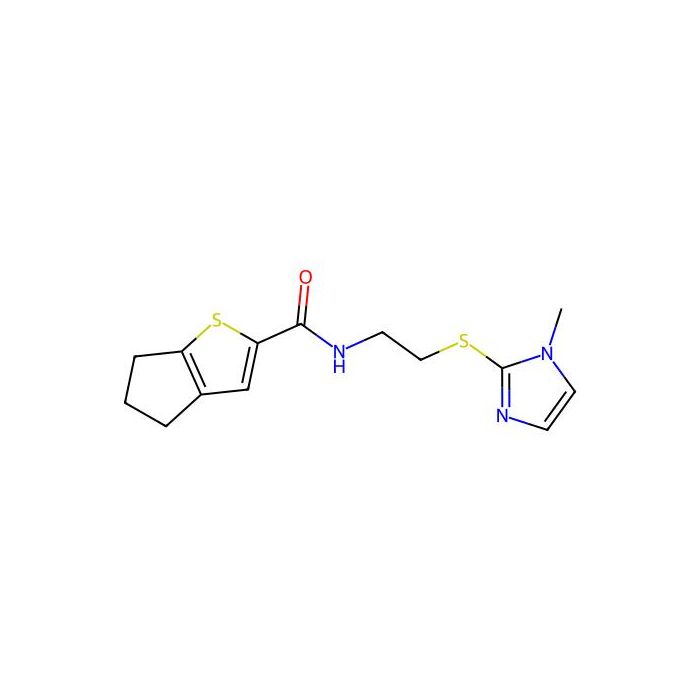 N-[2-(1-methylimidazol-2-yl)sulfanylethyl]-5,6-dihydro-4H-cyclopenta[b]thiophene-2-carboxamide - ≥97% CAS No(923735-62-0) by Aladdin Scientific