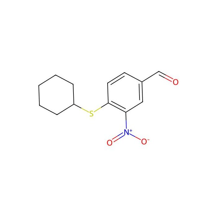 4-(cyclohexylsulfanyl)-3-nitrobenzenecarbaldehyde - ≥95% CAS No(270262-95-8) by Aladdin Scientific