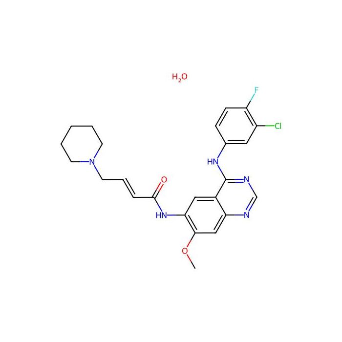 (E)-N-(4-((3-Chloro-4-fluorophenyl)amino)-7-methoxyquinazolin-6-yl)-4-(piperidin-1-yl)but-2-enamide hydrate - ≥98% CAS No(1042385-75-0) by Aladdin Scientific