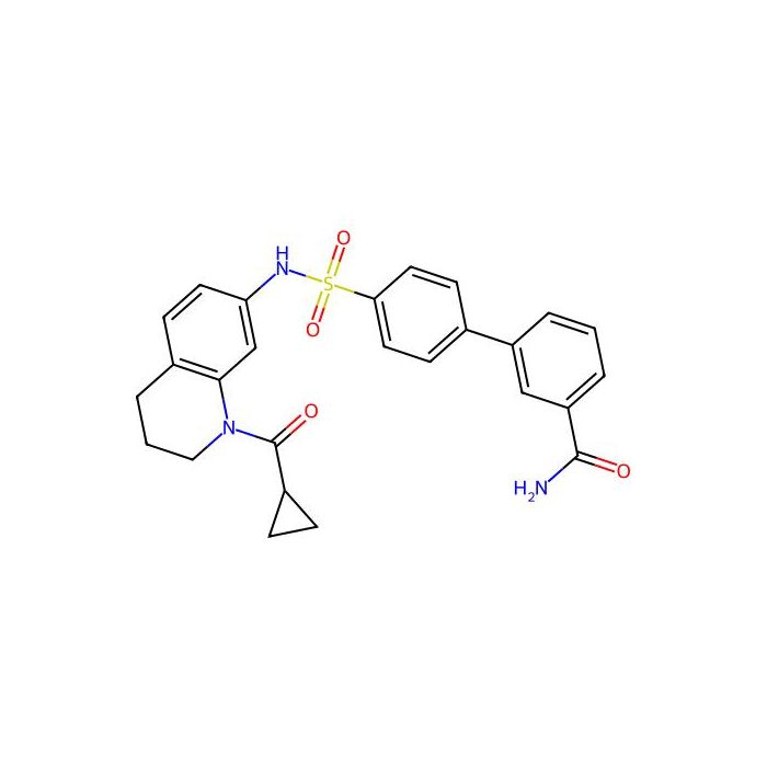 4'-(N-(1-(Cyclopropanecarbonyl)-1,2,3,4-tetrahydroquinolin-7-yl)sulfamoyl)-[1,1'-biphenyl]-3-carboxamide - ≥99% CAS No(2210228-45-6) by Aladdin Scientific