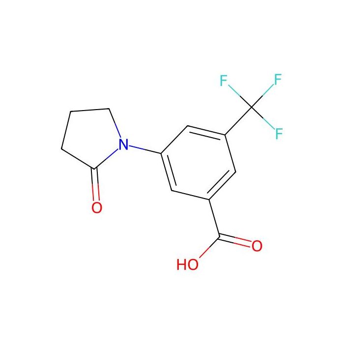 3-(2-Oxopyrrolidin-1-yl)-5-(trifluoromethyl)benzoic acid - ≥95% CAS No(1244030-93-0) by Aladdin Scientific