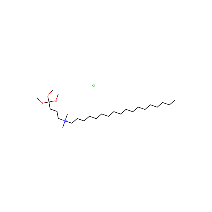 Octadecyldimethyltrimethoxysilylpropylammoniumchlorideinme solution (DTSACl) - 40 wt. % in methanol，contains (3-chloropropyl)trimethoxysilane CAS No(27668-52-6) by Aladdin Scientific