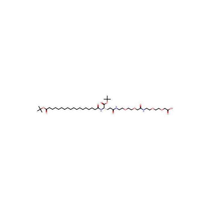 2-[2-[2-[[2-[2-[2-[[(4S)-5-tert-butoxy-4-[(18-tert-butoxy-18-oxo-octadecanoyl)amino]-5-oxo-pentanoyl]amino]ethoxy]ethoxy]acetyl]amino]ethoxy]ethoxy]acetic acid - ≥97% CAS No(1118767-16-0) by Aladdin Scientific
