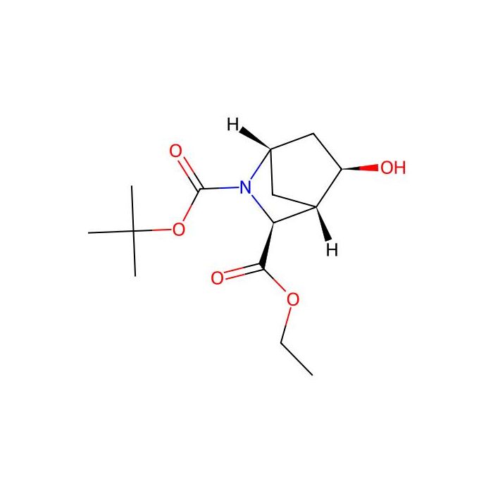 O2-tert-butyl O3-ethyl (1S,3S,4S,5R)-5-hydroxy-2-azabicyclo[2.2.1]heptane-2,3-dicarboxylate - ≥97% CAS No(1173294-40-0) by Aladdin Scientific