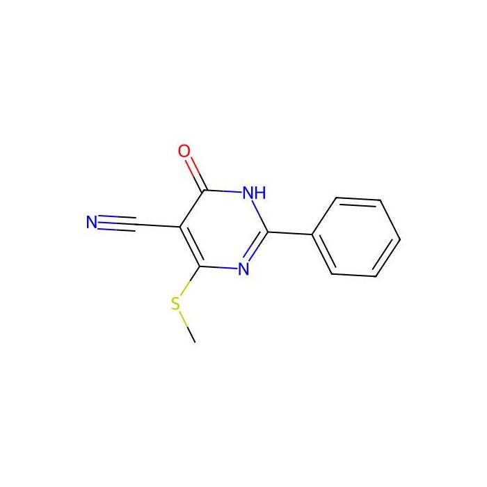 4-(Methylthio)-6-oxo-2-phenyl-1，6-dihydropyrimidine-5-carbonitrile - ≥97% CAS No(15908-64-2) by Aladdin Scientific