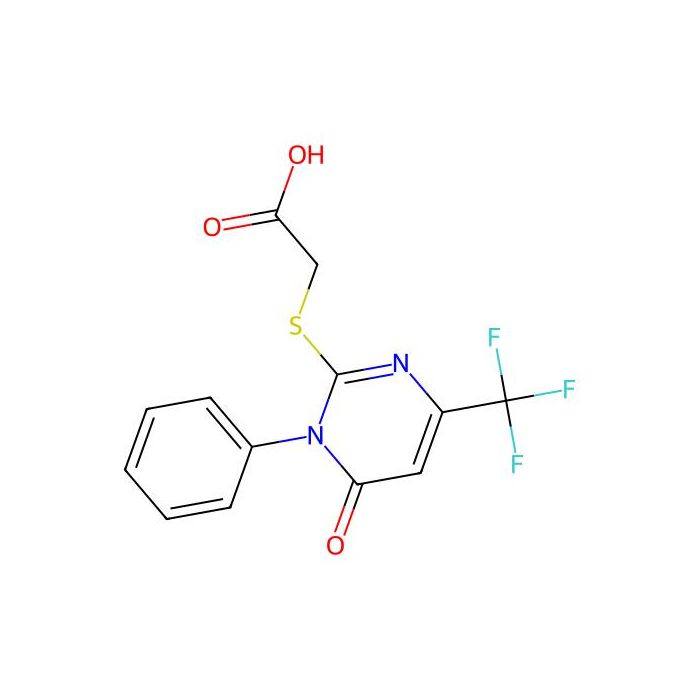 2-{[6-Oxo-1-phenyl-4-(trifluoromethyl)-1,6-dihydro-2-pyrimidinyl]sulfanyl}acetic acid - ≥90% CAS No(685109-28-8) by Aladdin Scientific