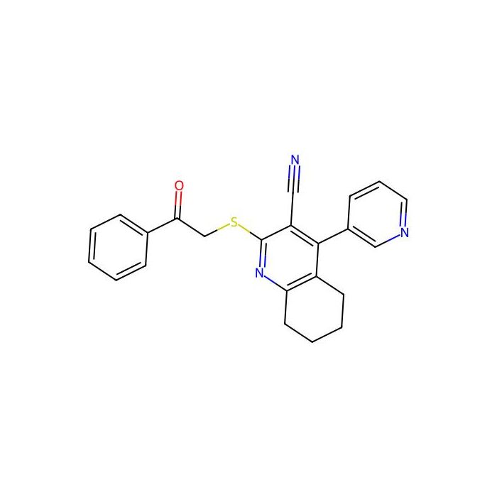 2-((2-Oxo-2-phenylethyl)thio)-4-(pyridin-3-yl)-5,6,7,8-tetrahydroquinoline-3-carbonitrile -  CAS No(327082-70-2) by Aladdin Scientific