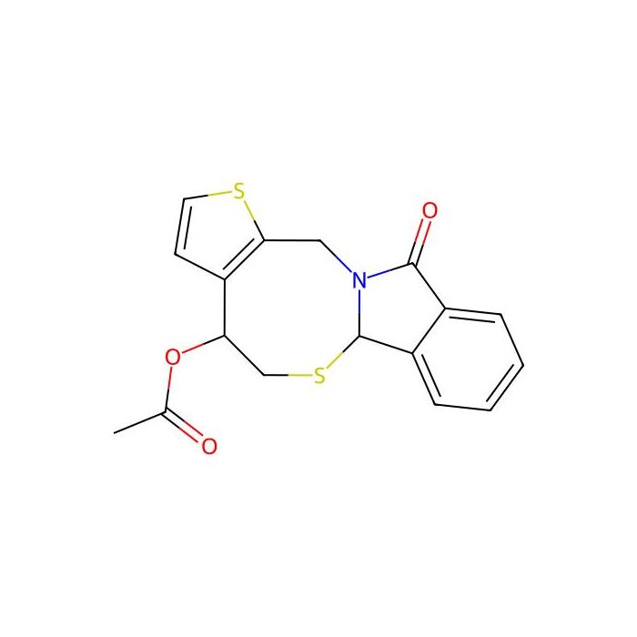 11-oxo-4,6a,11,13-tetrahydro-5H-thieno[2',3':5,6][1,3]thiazocino[2,3-a]isoindol-4-yl acetate - ≥90% CAS No(866008-44-8) by Aladdin Scientific